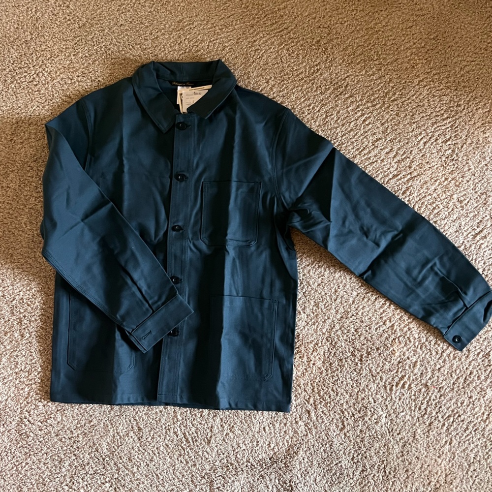 Le Labourer, French chore coat in Forest Green